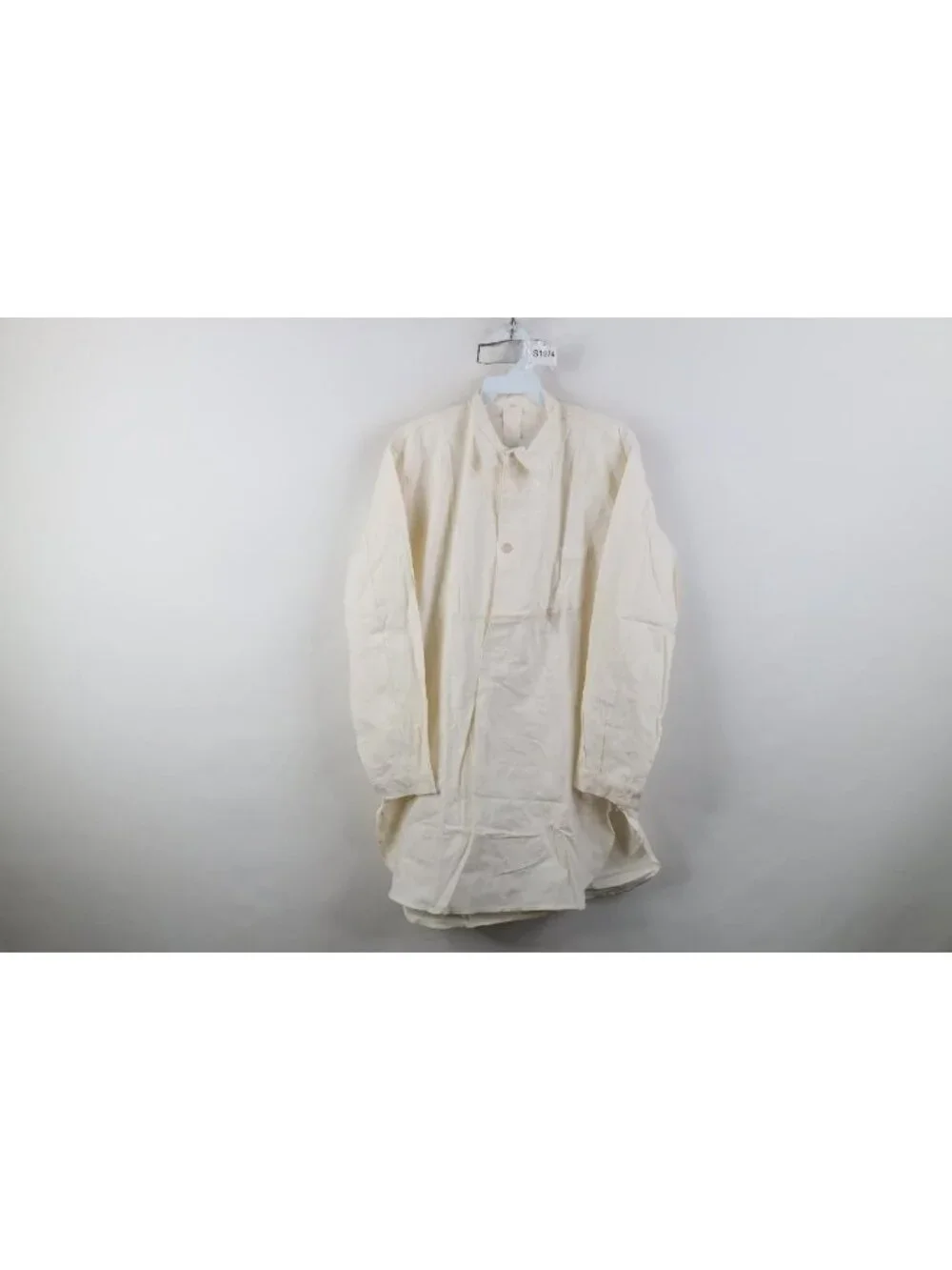 Deadstock 50s Unissued German Military Mens 36 Hospital Grandpa Marine Shirt